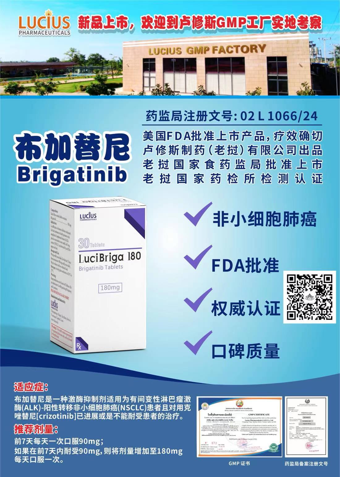 布格替尼(布加替尼)180mg